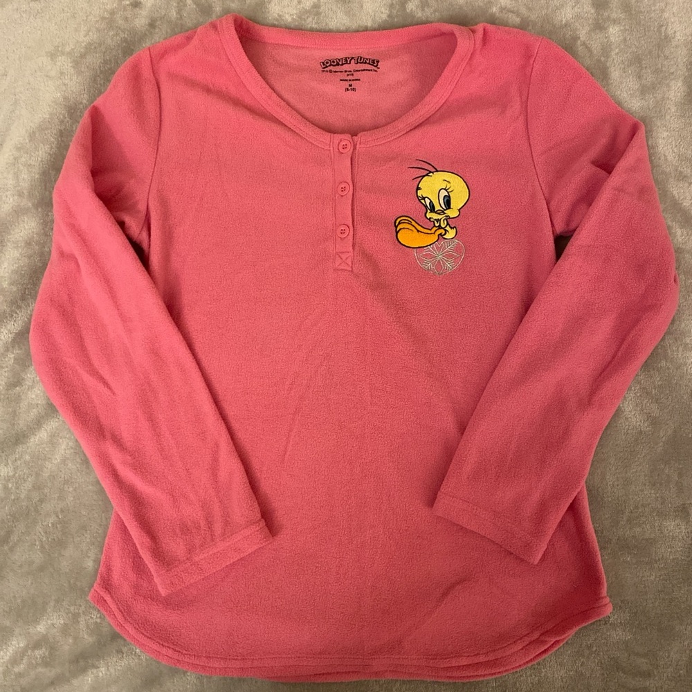 Warner Bros. Pink Tweety Pajama Top